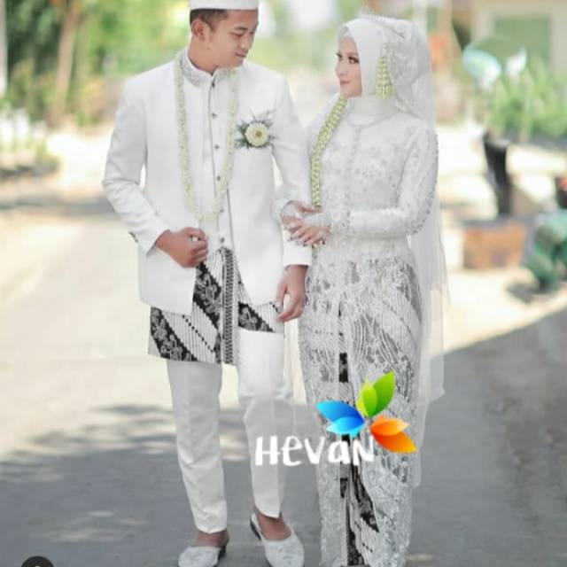 Sepasang Jarik Pengantin WIRU INSTAN, Motif Lereng Kembang