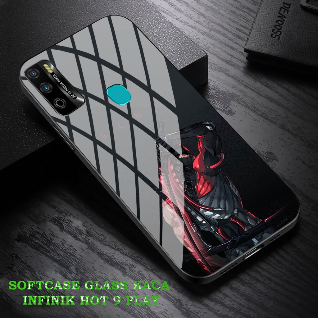 Softcase Glass Kaca Infinik Hot 9 Play - Case Hp Pelindung Handphone Infinik Hot 9 Play [ A54]