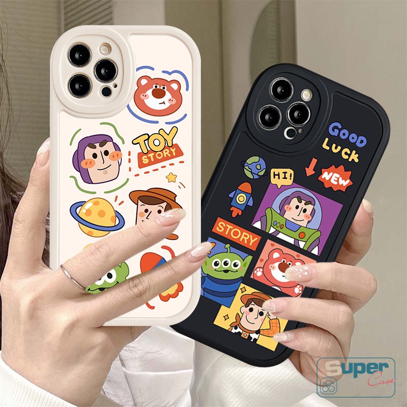 Casing Kartun Redmi 10C 12C 10A A1 10 9 9A 9T 9C NFC K40S POCO X3 F4 M3 Redmi Note10 10s 11 Note1 Pro Note8 9 Note 9s Note 11s Note 9Pro Cute Toy Story Manyo TPU Soft Sarung