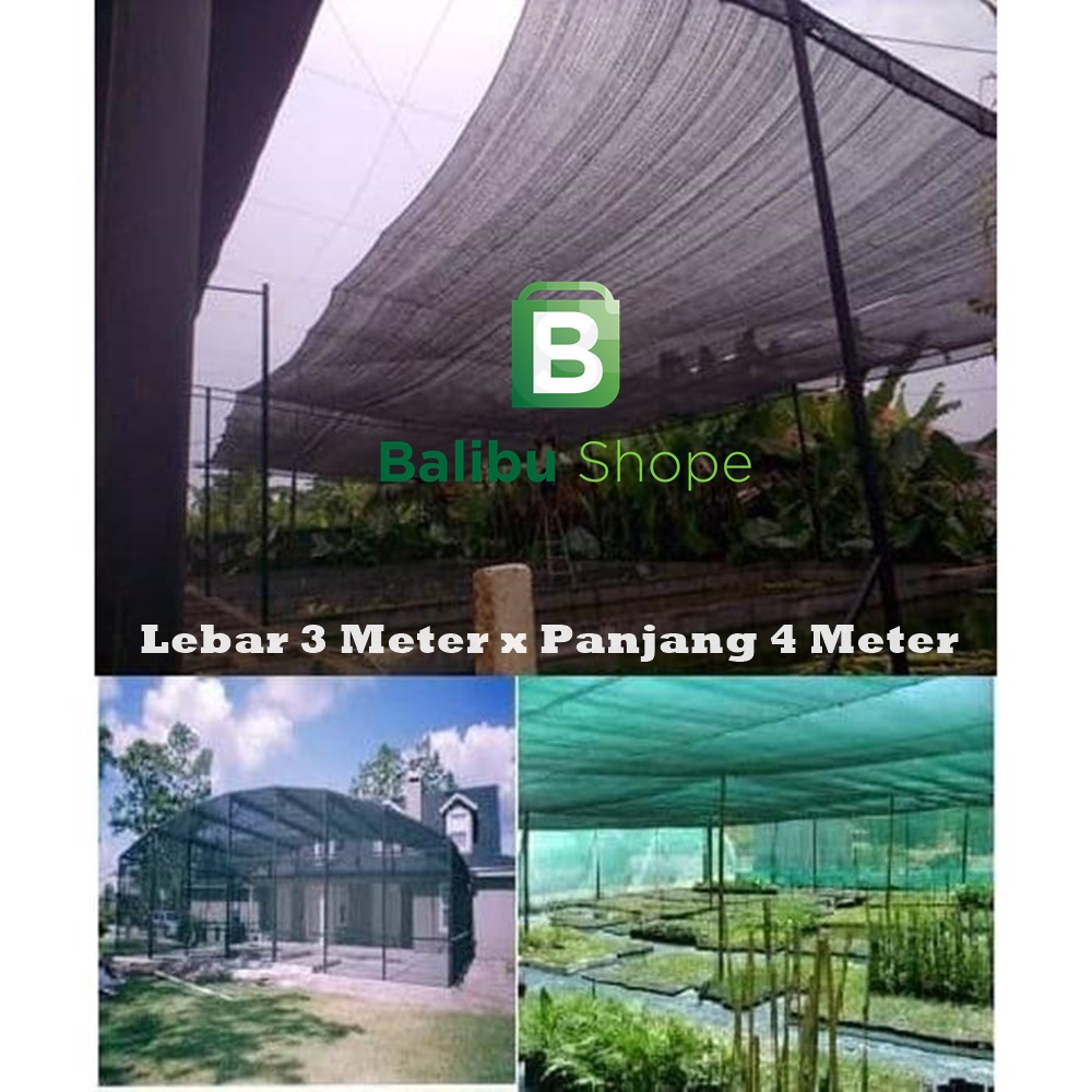 Jaring Paranet 85%  Lebar 3 Meter x Panjang 4 Meter