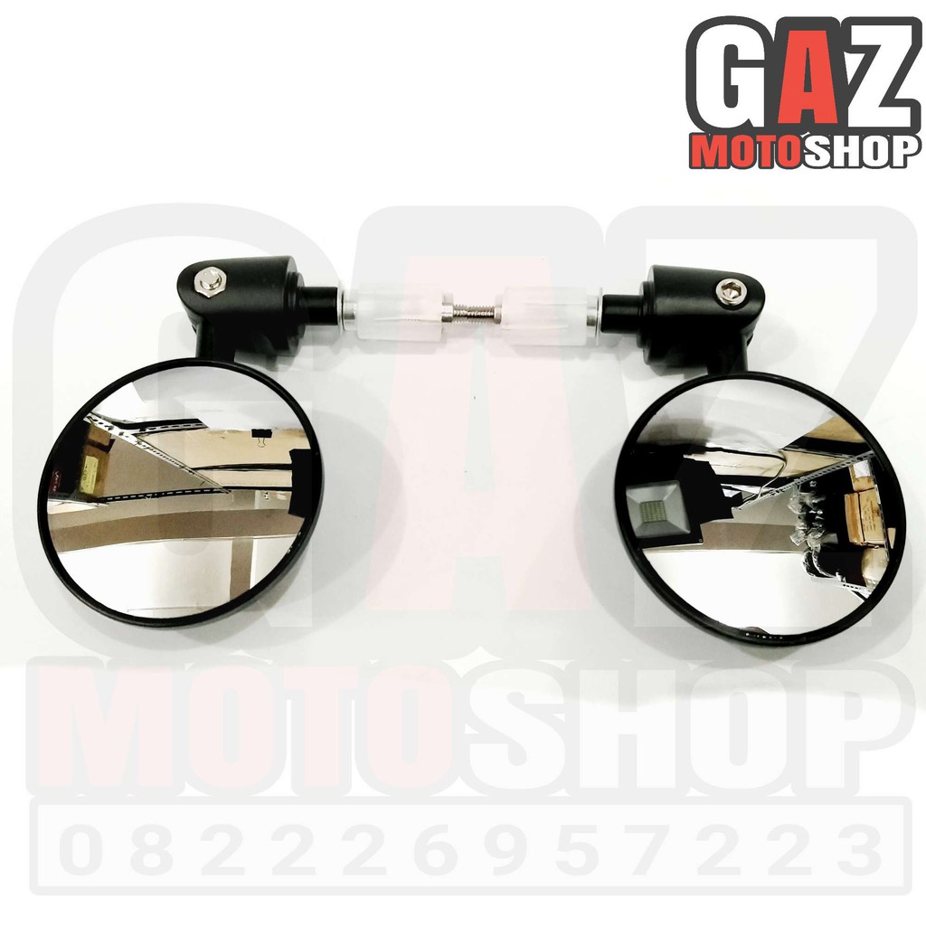 Spion Jalu Bulat Custom Klasik Spion Bar End Classic Caferacer Universal Matic Vespa Nmax Aerox PCX