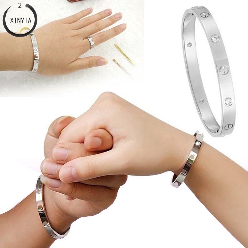 Gelang Tangan Titanium Energi Magnetik Om Mani Padme Hum Untuk Wanita C3-1