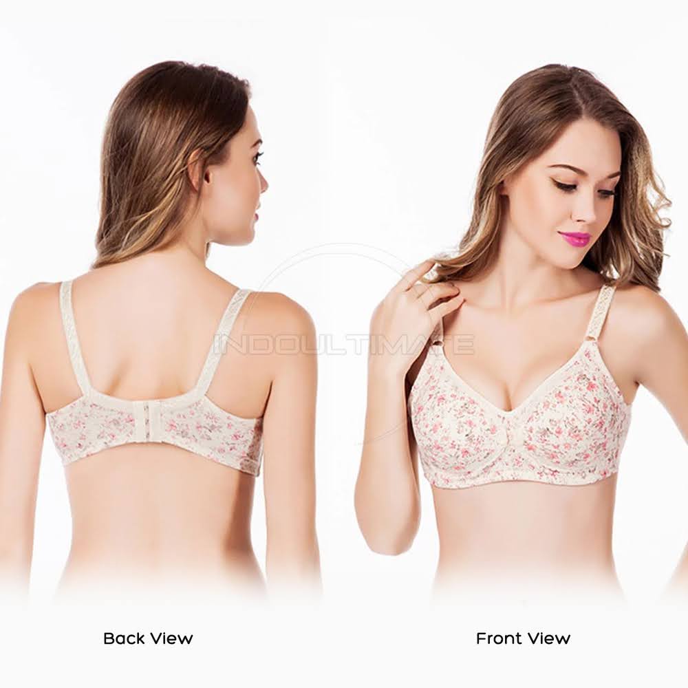 Bra Menyusui Tanpa Kawat BIM-11 Bra Menyusui Kancing Depan BH Menyusui Bayi Pakaian Dalam Wanita Cewek Perempuan Nursing Bra Maternity Bra Ibu Menyusui Bra Motif Motif