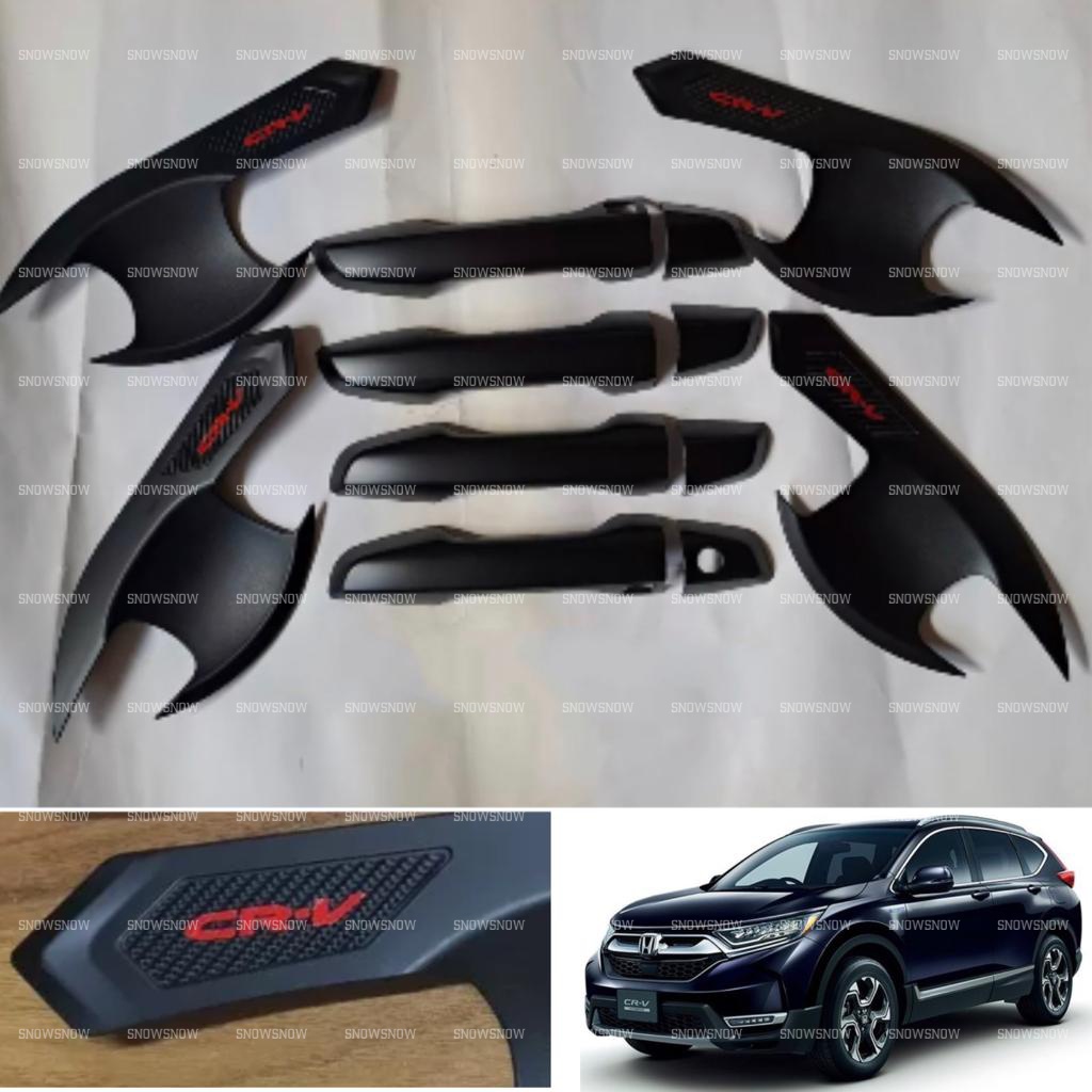 Paket Outer Handle Cover Honda CRV Turbo 2017 2022 Activo Hitam