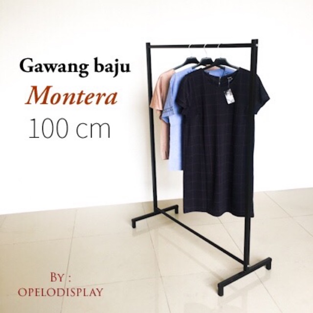 GAWANG BAJU MONTERA 100 CM MINIMALIS