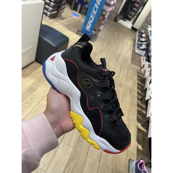 Skechers D'lites 3.0 - Menlo Park Women's Sneakers Shoes - BLACK/MULTI harga normal 899.000