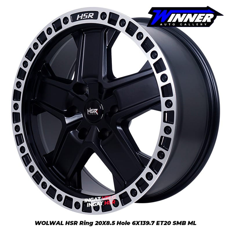 VELG HSR WOLWAL RING 20 FOR PAJERO FORTUNER BLAZER DLL