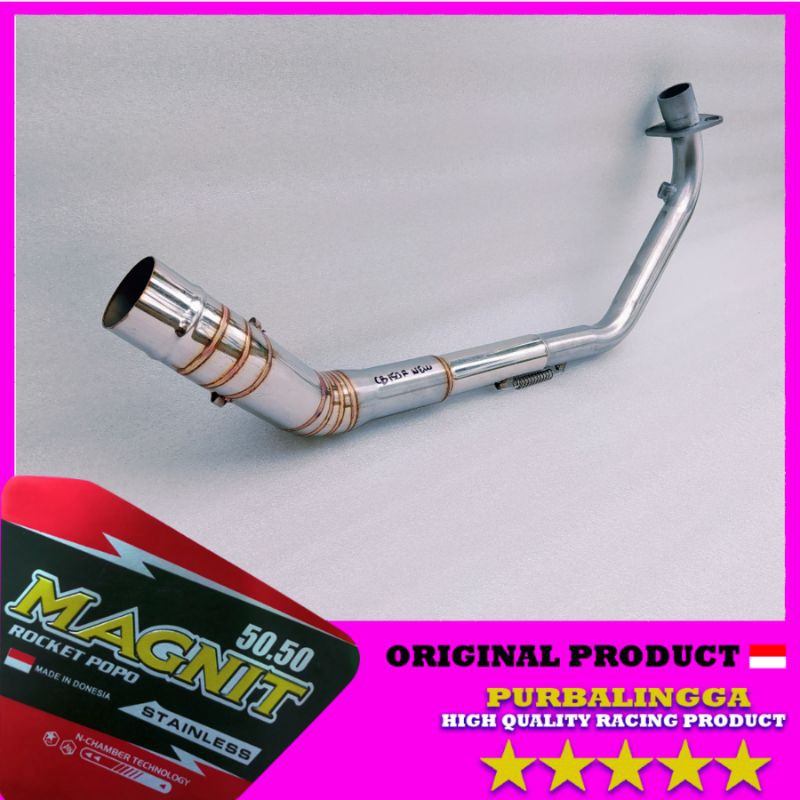 Pipa leher knalpot New Cb 150r New full stainless pipa leher knalpot racing CB150R New Cb New