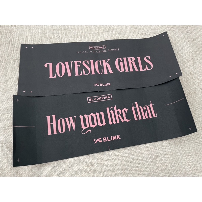 [broadcast item] Blackpink slogan - HYLT / how you like that / the album / lovesick girls [jennie ji