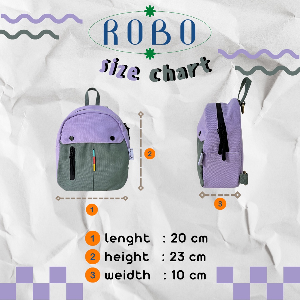 ROBO Mini Backpack | 3in1 Bag