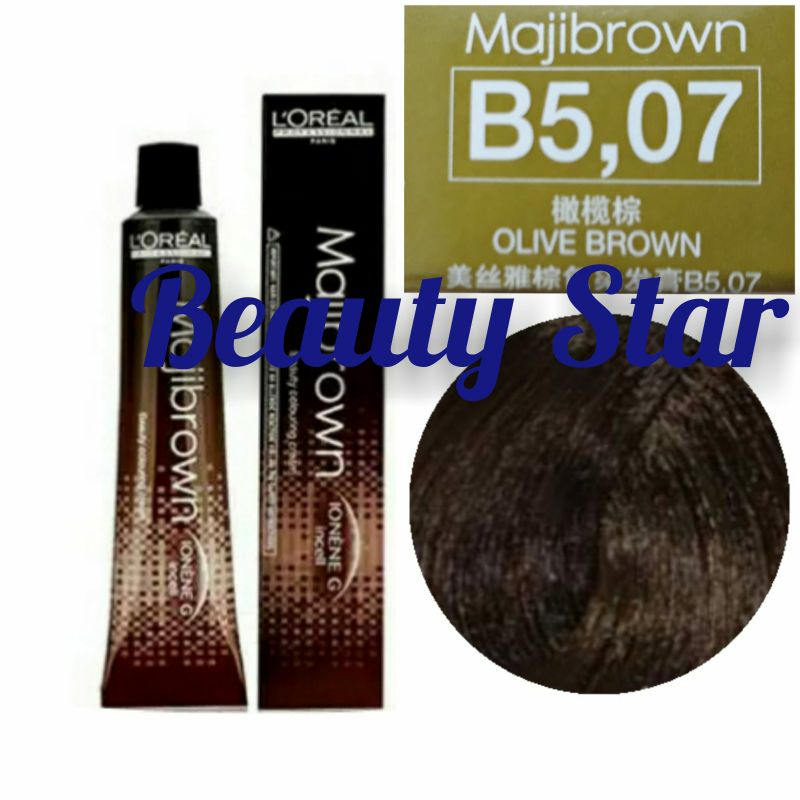 LOREAL MAJIBROWN NO. B5.07 OLIVE BROWN