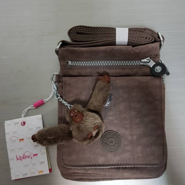 Tas Kipling original selempang warna coklat