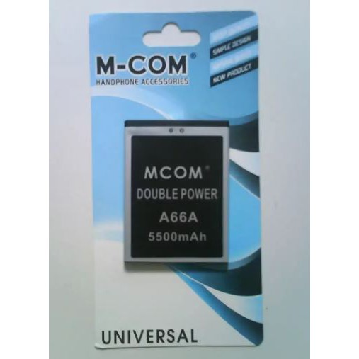 Battery Batre Baterai Double Power Mcom Evercoss Cross A66A Elevate Y