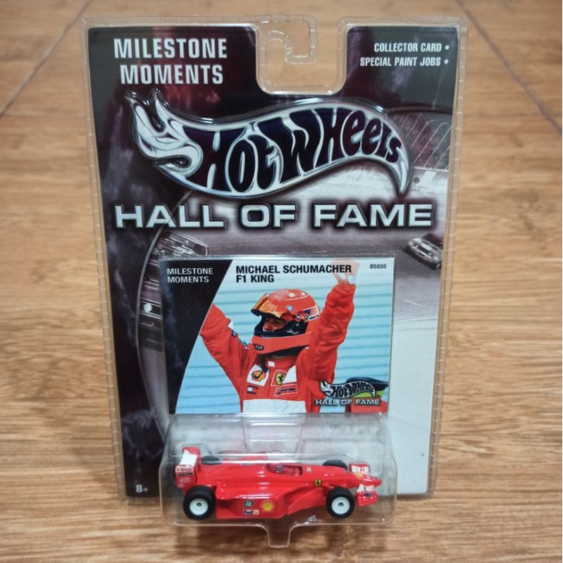 Diecast Hot Wheels Hall of Fame Ferrari F1 Michael Schumacher F1 King