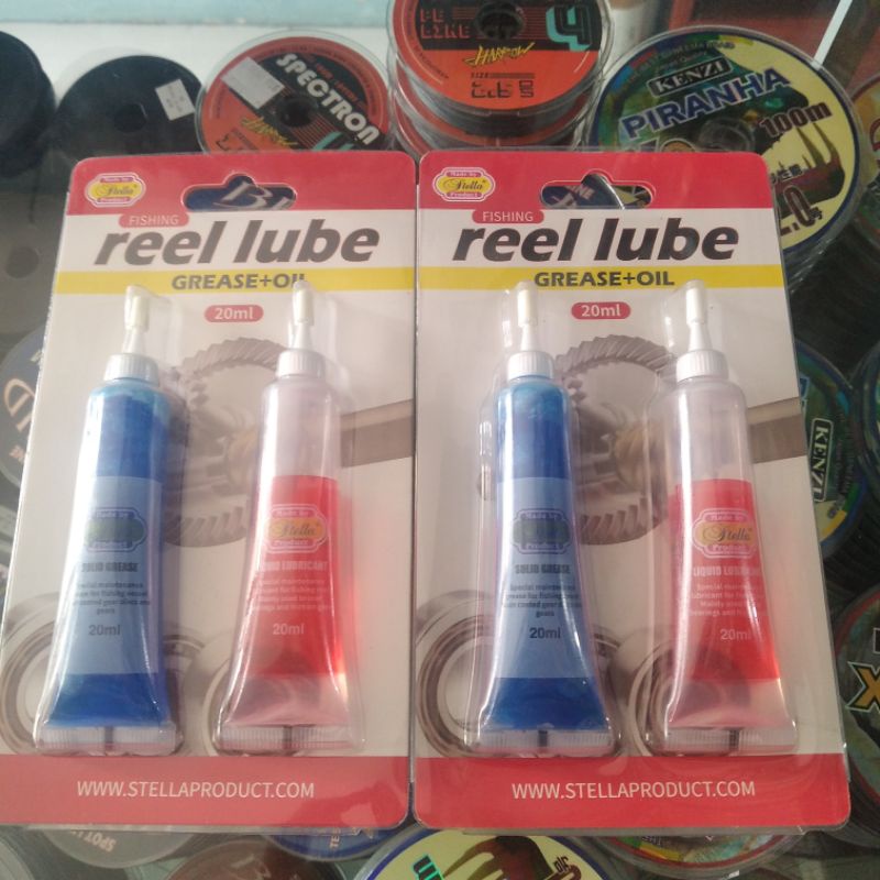 MINYAK REEL//PELUMAS REEL//REEL LUBE GREASE + OIL STELLA PRODUK
