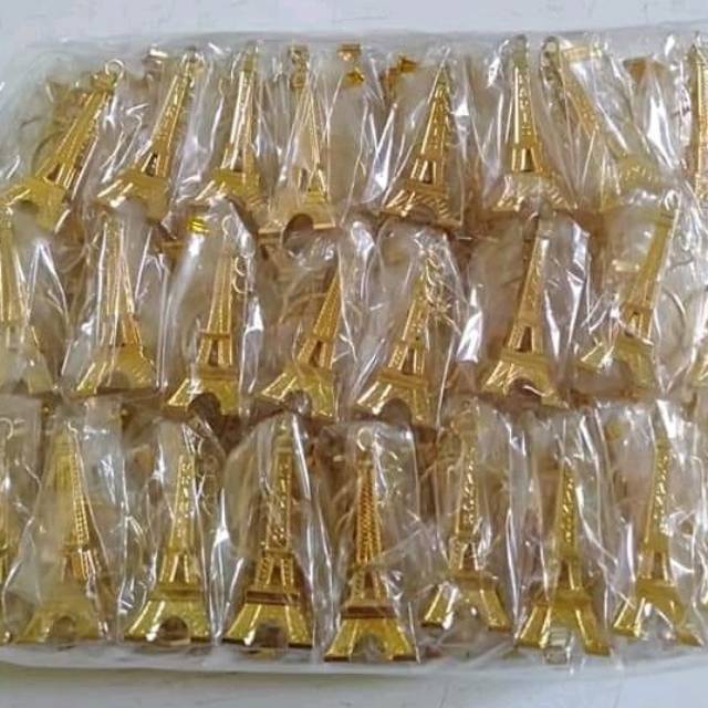 Souvenir gantungan kunci Paris (100 pcs)