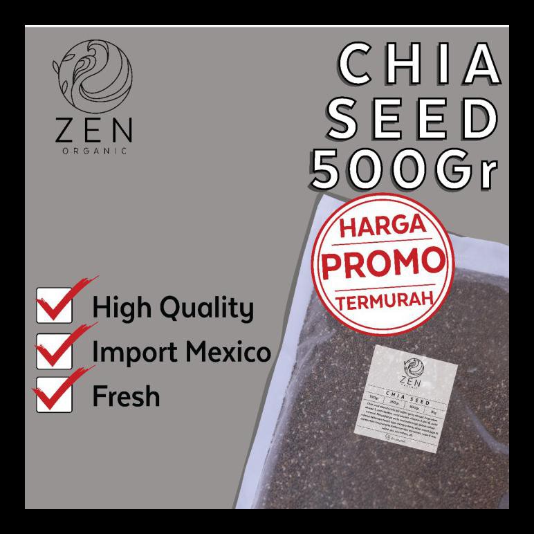 

TERBARU! ORGANIC CHIA SEED MEXICO 500 GR / BLACK CHIA SEED PALING MURAH