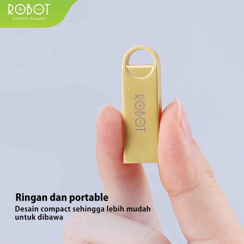 ROBOT RF 4GB,8GB,16GB,32GB Gold Flashdisk FlashDrive USB High Transmission - Garansi 1 Tahun