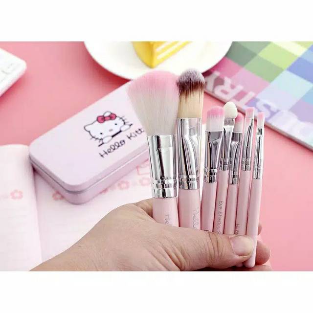 BRUSH HELLO KITTY 7 IN 1 / BRUSH HELLO KITTY BOX KALENG / BRUSH HELLO KITTY ISI 7