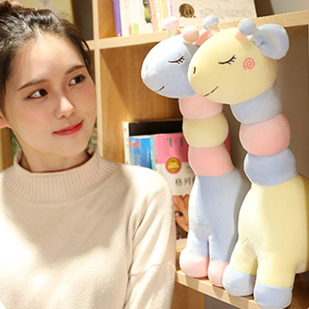 Lanfy Giraffe Plush Toy Mainan Anak Boneka Kawaii Plushie Boneka Hewan Boneka Kartun Dekorasi Rumah Jerapah Boneka Mainan