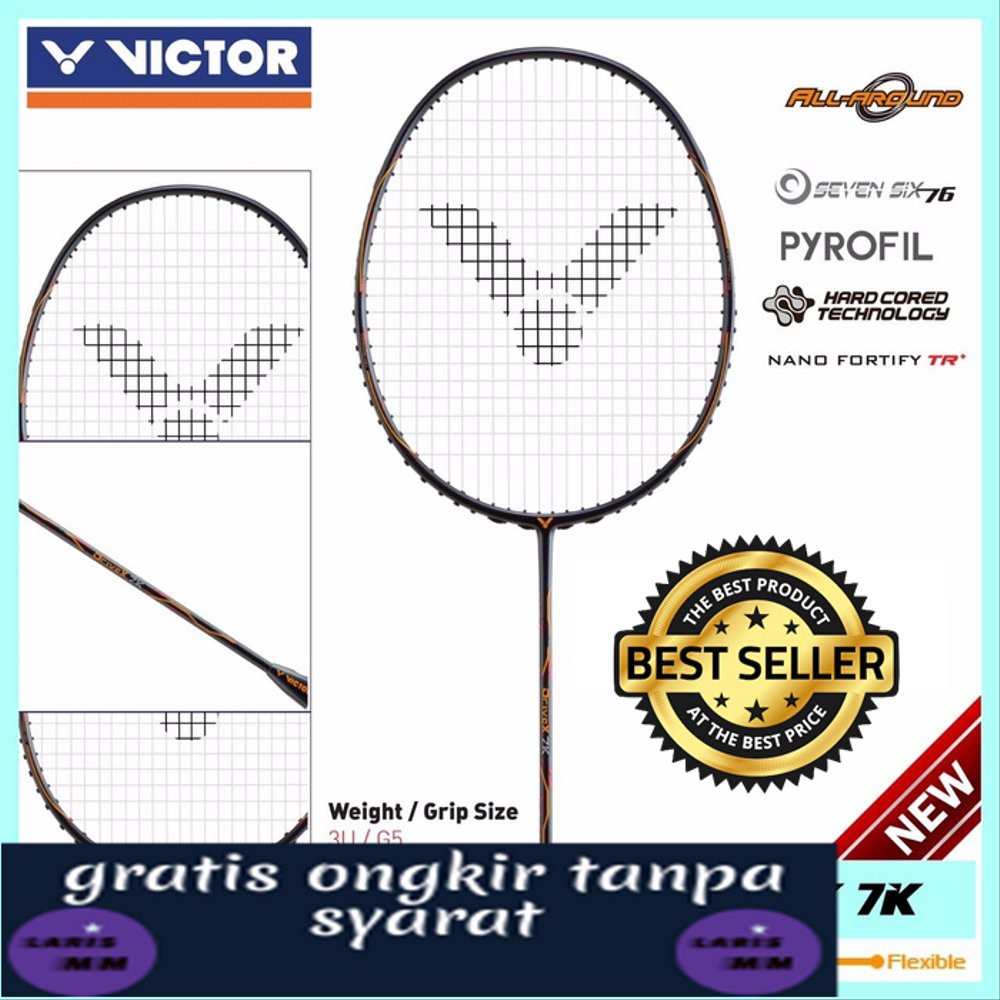 Raket Badminton Victor Drive 7K ORIGINAL RAKET VICTOR DRIVE - 7K ASLI RAKET BULUTANGKIS VICTOR