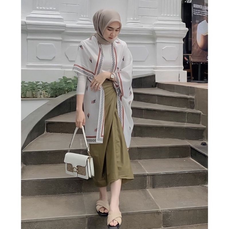 Outer Scarf Premium by aokystore | OUTER SCARF WANITA PREMIUM MOTIF TERBARU 2022