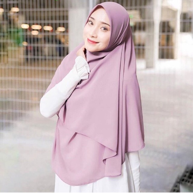 Khimar segiempat oval part 1 / bawal curve / khimar malaysia / khimar curve / ...............................        hawwa veil by zafiyya miza