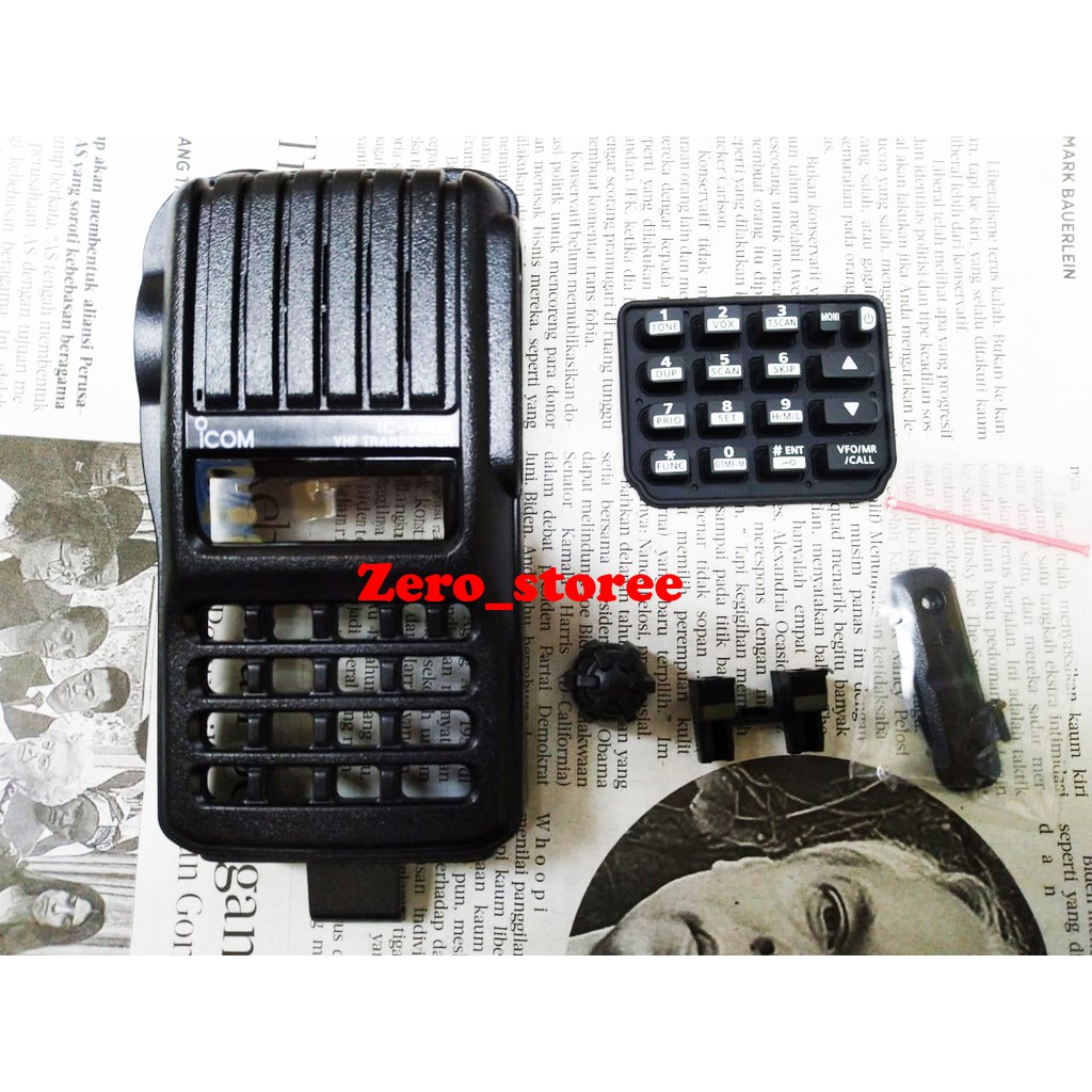 casing ht icom V80 Casing body icom IC V80 IC-V80 V-80 ICV80 KOMPLIT Gak pakai telor Kesing HT ICOM u80 v80 CASE HT ICOM V80