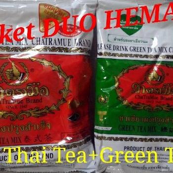 

[ COD ] Paket Hemat Thai Tea dan Green Tea Cha TraMue Brand TERPERCAYA Kode 817