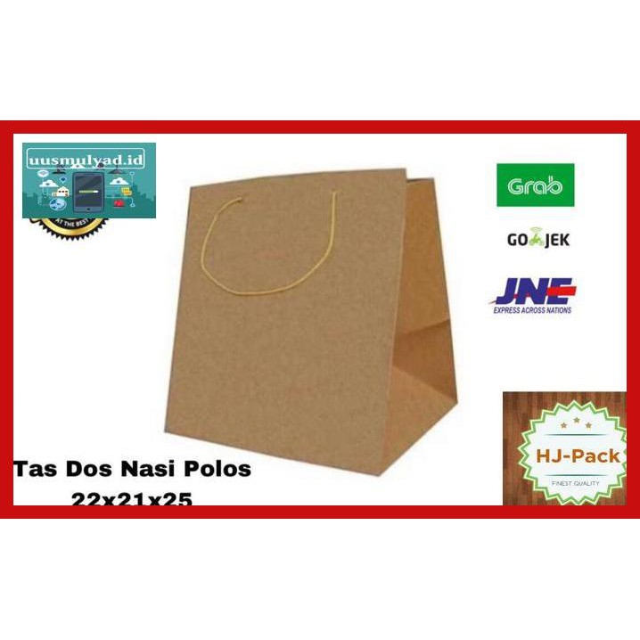 

Gt7Fher- Tas Dos Nasi 22X21X25 Polos Paperbag Paper Bag Tas Kertas Dus Nasi F68Fgio-