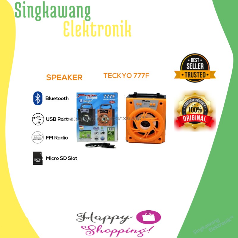 SPEAKER MINI BLUETOOTH PORTABLE BLUETOOTH PORTABLE TECKYO 777F