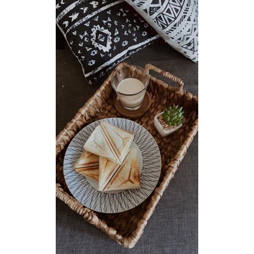 Nampan Saji / Serving Tray – Crafted from Fir Wood and with Two Handles W-015