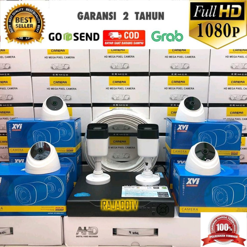 PAKET CCTV 8CHANNEL 6CAMERA 8CHENEL 6KAMERA 5MP 1080P IC SONY TURBO HD KOMPLIT TINGGAL PASANG BOSKU