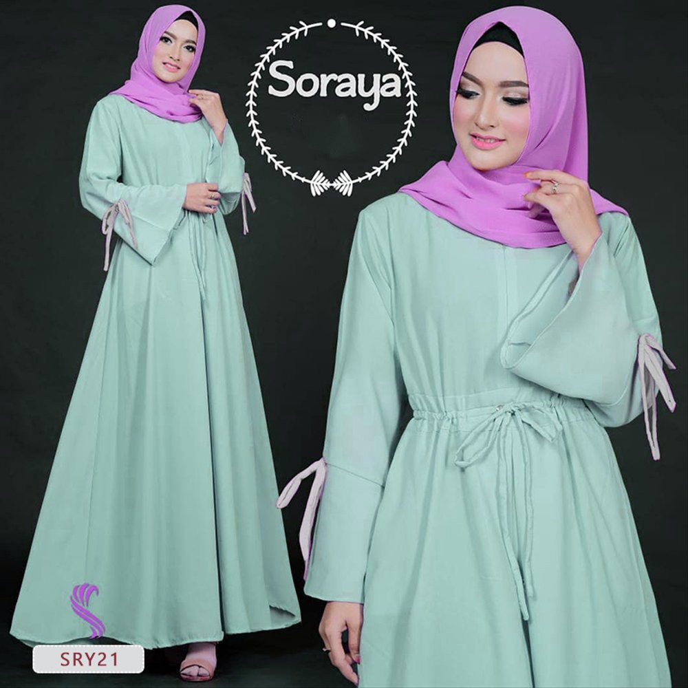 Baju Gamis SORAYA DRESS Baju muslim wanita Maxi dress muslim