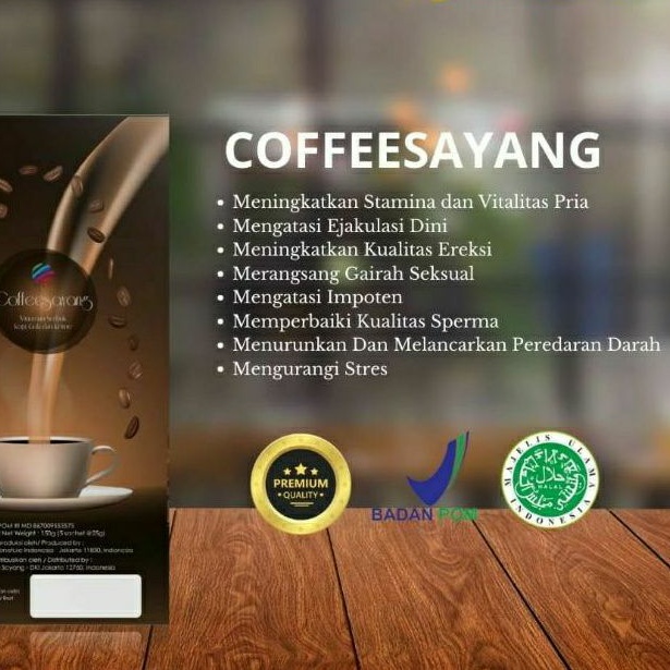 

COFFEESAYANG BUAT STAMINA PRIA KOPI SAYANG BUKAN OBAT KUAT