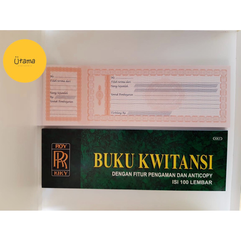 

Kwitansi / Kuitansi Kiky Isi 100 Lembar