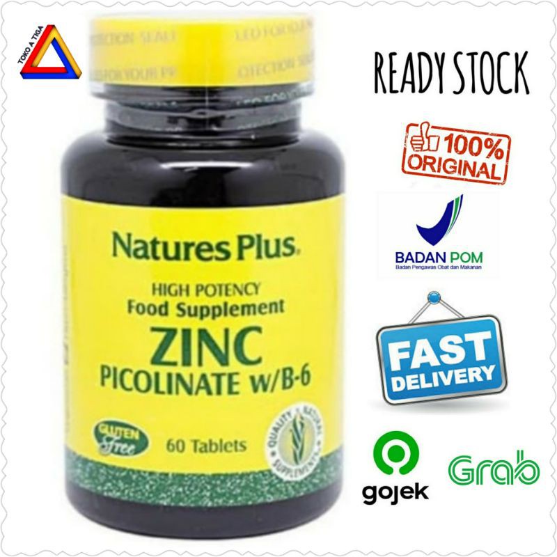 Natures Plus / Nature's Plus Zinc Picolinate w/B6 60 Tablets