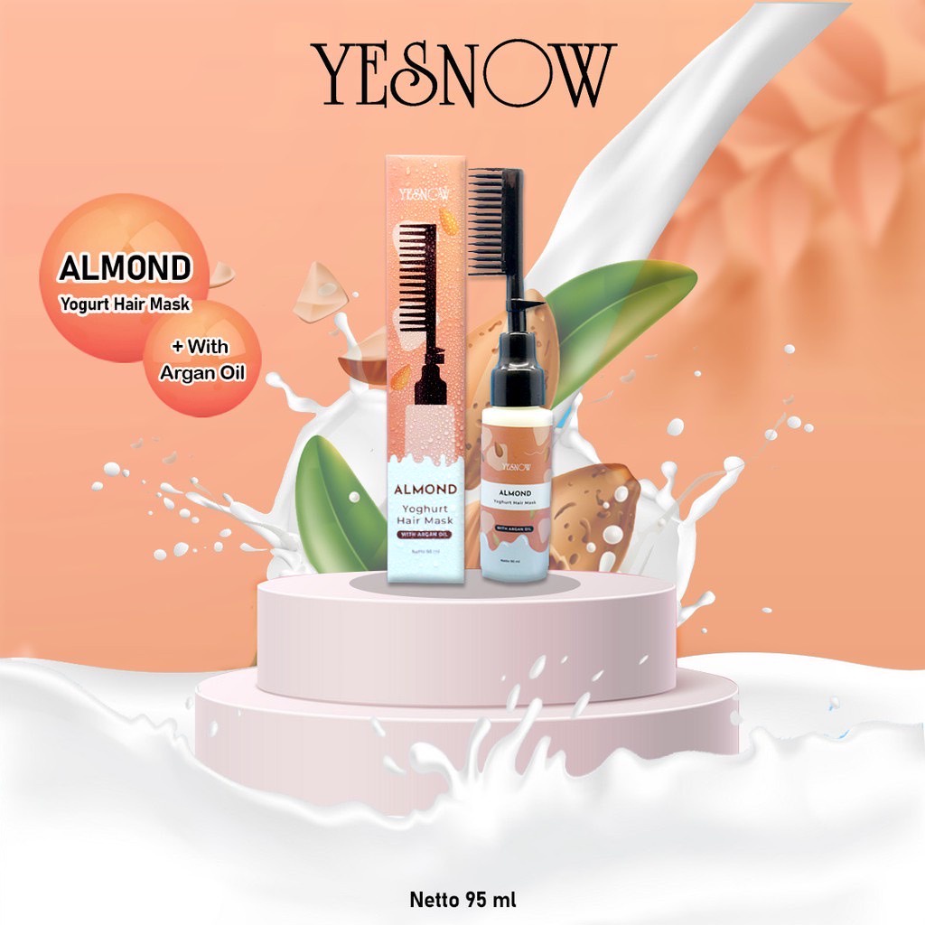 Yesnow Yogurt Hair Mask | Masker Rambut Sisir - 95 ml