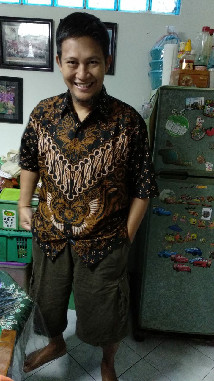 Parang Kupu Pd Kemeja Batik Pria Lengan Pendek Katun Halus Full Furing Batik Asmara