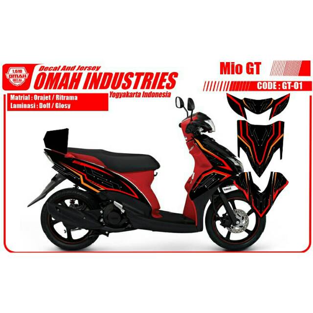Decal Stiker Mio Gt 002 Shopee Indonesia