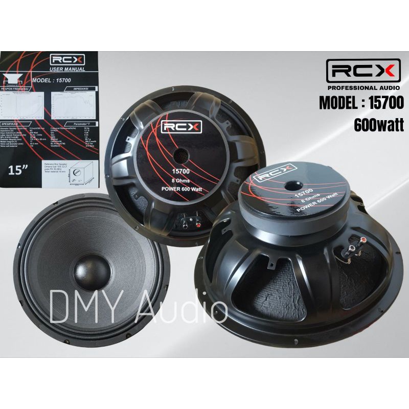 Speaker Komponen 15" RCX 15700