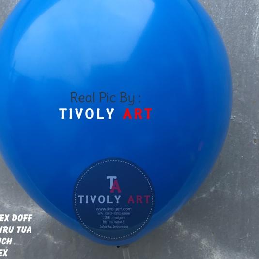Balon Latex Doff Biru Tua | Balon Doff Biru Tua isi 50pcs