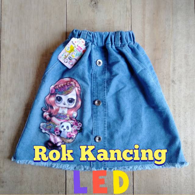 ROK JEANS LED usia 6-10 th