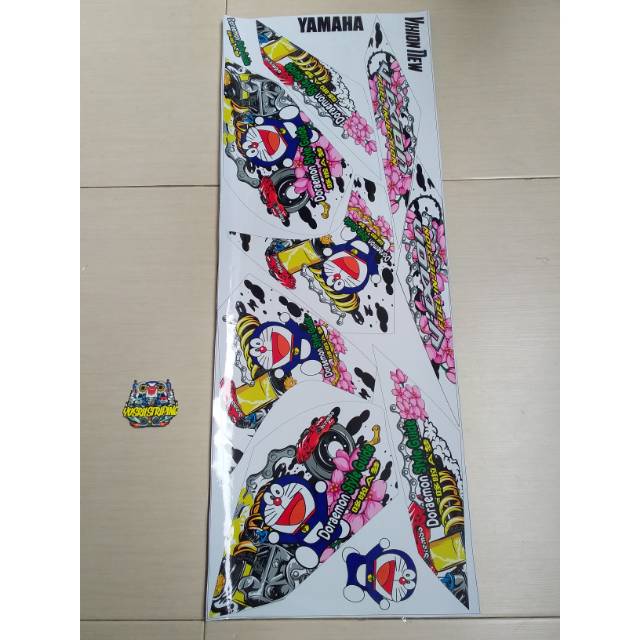 STRIPING VARIASI NEW VIXION DORAEMON