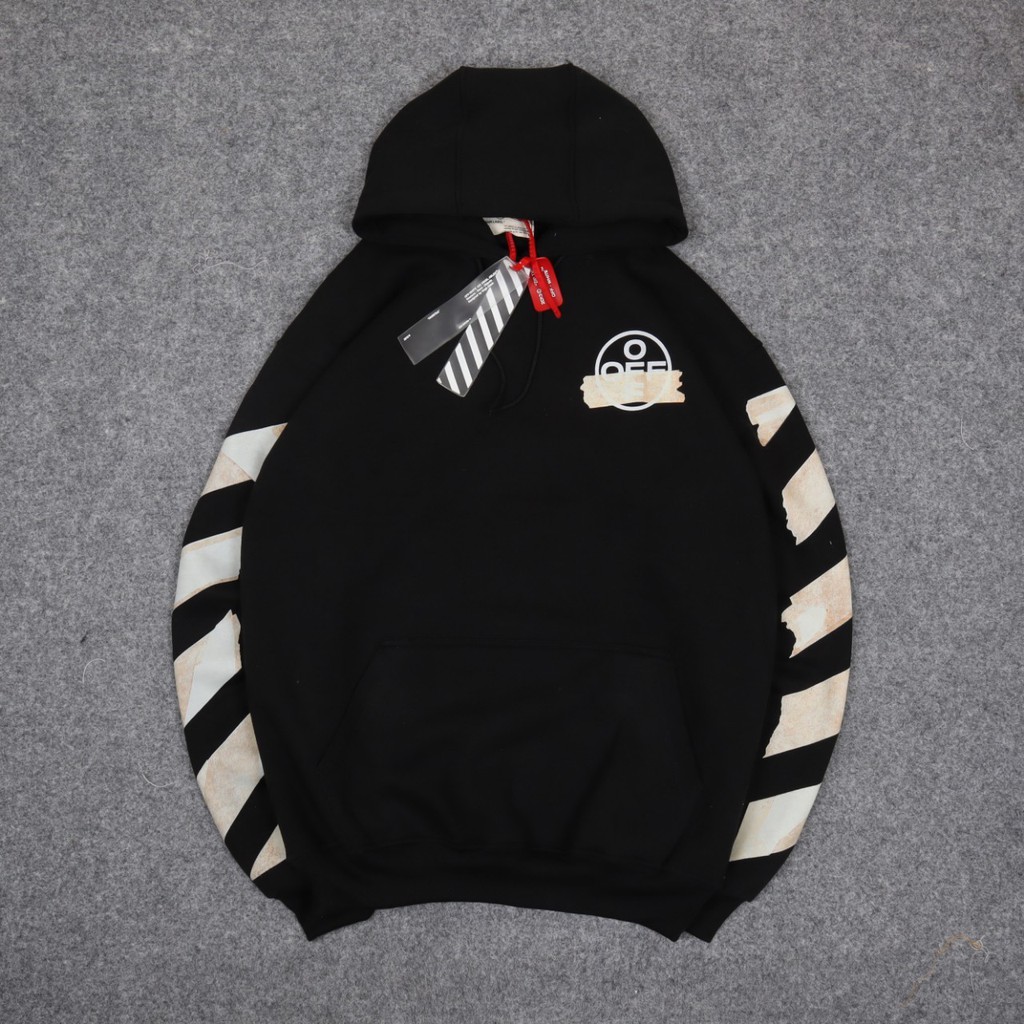 JAKET SWEATER HOODIE OFF TAPE UNISEX PREMIUM QUALITY