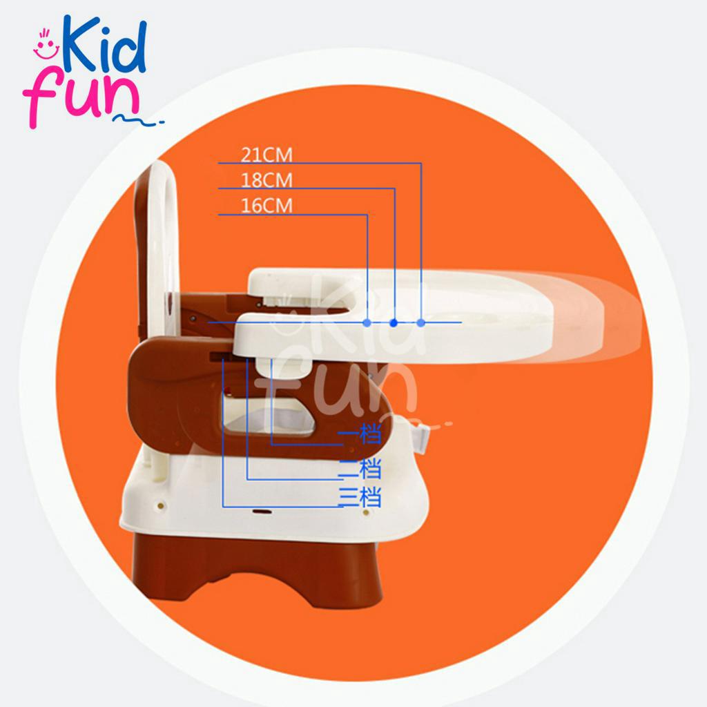 KidFun - Kursi Makan Bayi Portable Booster High Chair Booster Seat Kursi Makan MPASI Anak Bayi KURSI MEJA MAKAN untuk belajar duduk makan MULTIFUNGSI FUN CHAIR Infant Seat Kursi Sofa Tempat Belajar Duduk Bayi Model Polos