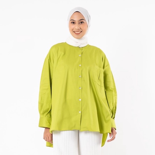 Mahavir Aquila Blouse - Lime