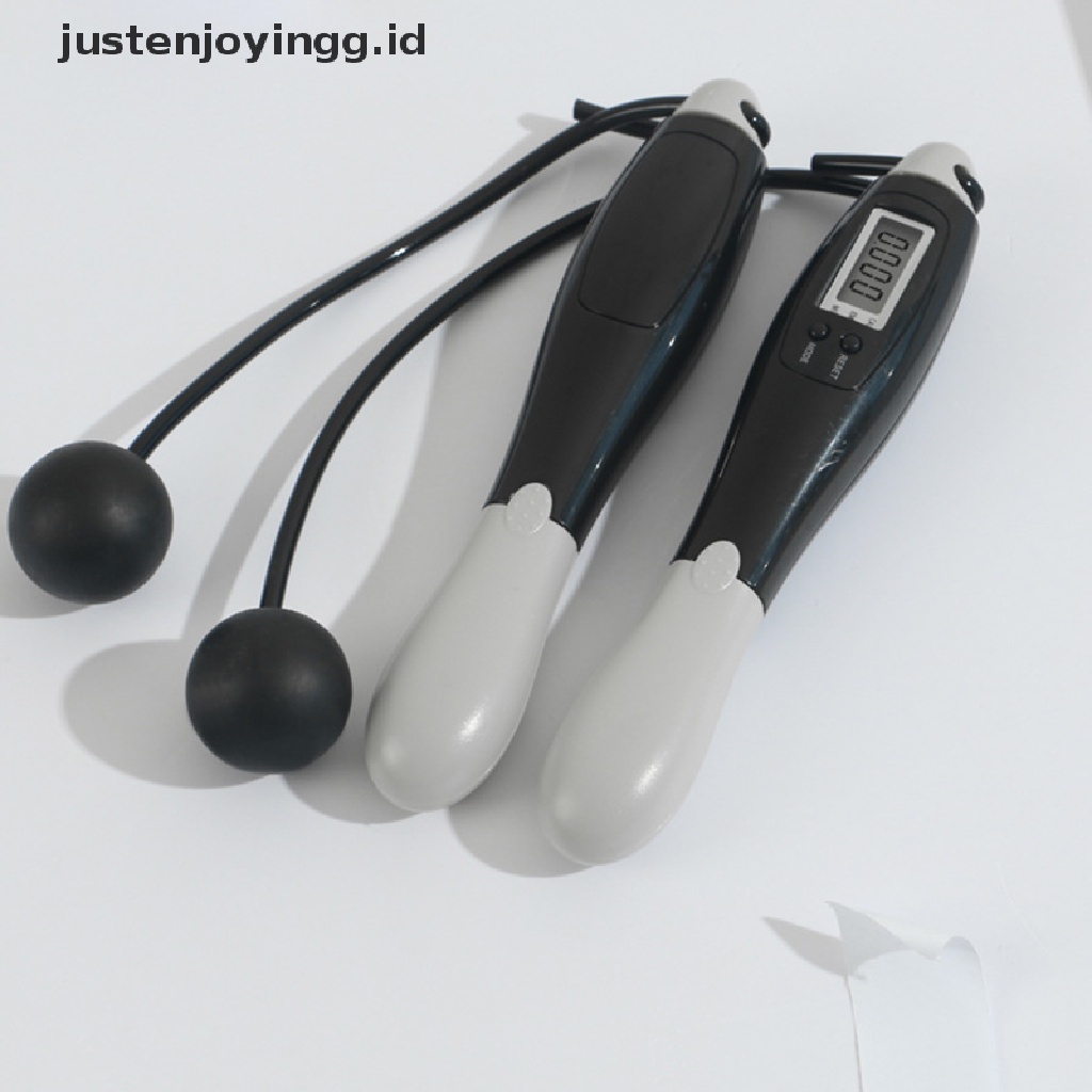 (justenjoyingg.id) 1pc Tali Skipping Digital Wireless Untuk Latihan Fitness