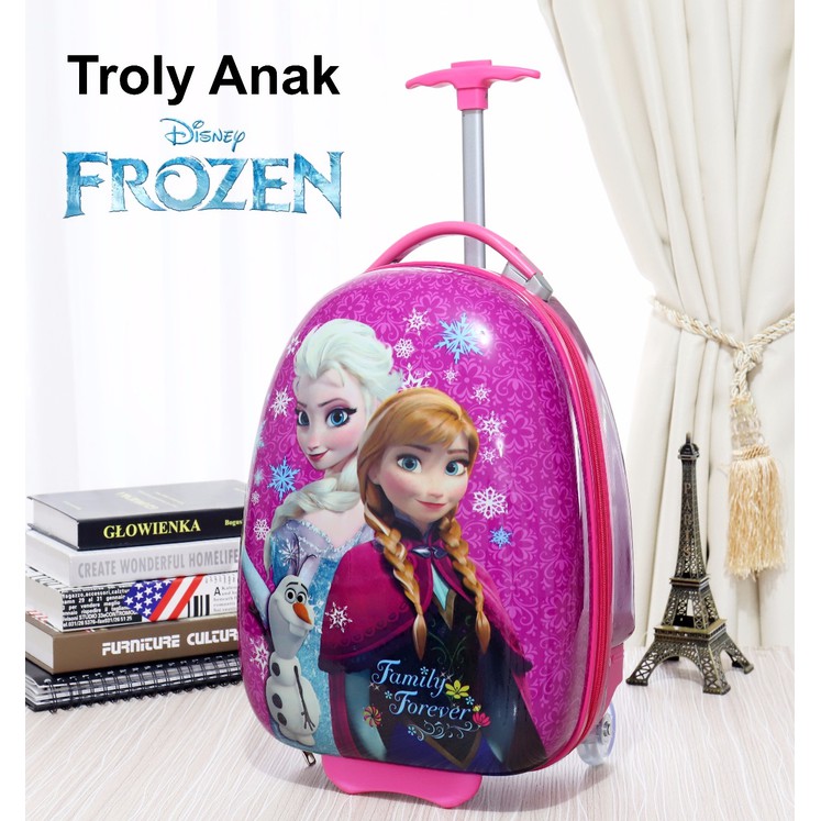 "Tas Sekolah Anak Trolly Telur Frozen"