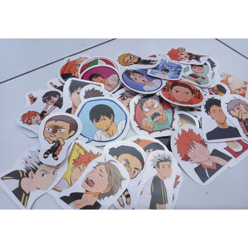 

Sticker Anime Haikyuu 50 pcs Stiker Haikyuu Cutting Laminasi